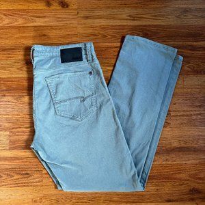 Mens Mavi Zach Five-Pocket Straight Leg Gray Pants - 34 x 32